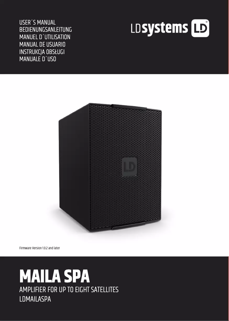 Imagen de la primera página del manual del dispositivo MAILA SPA