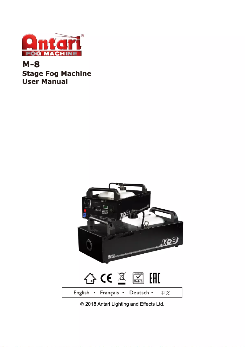 Página 1 del manual Manual de usuario Antari M-8