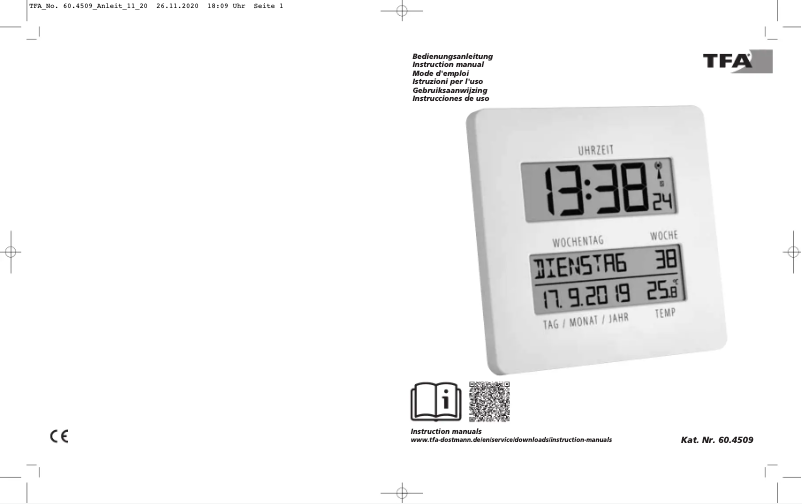Imagen de la primera página del manual del dispositivo 60.4509.02
