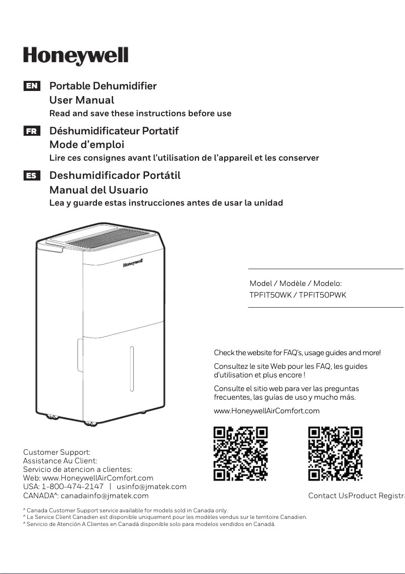 Imagen de la primera página del manual del dispositivo TPFIT50PWK