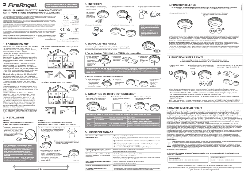 Página 1 del manual Manual de usuario FireAngel FA6111