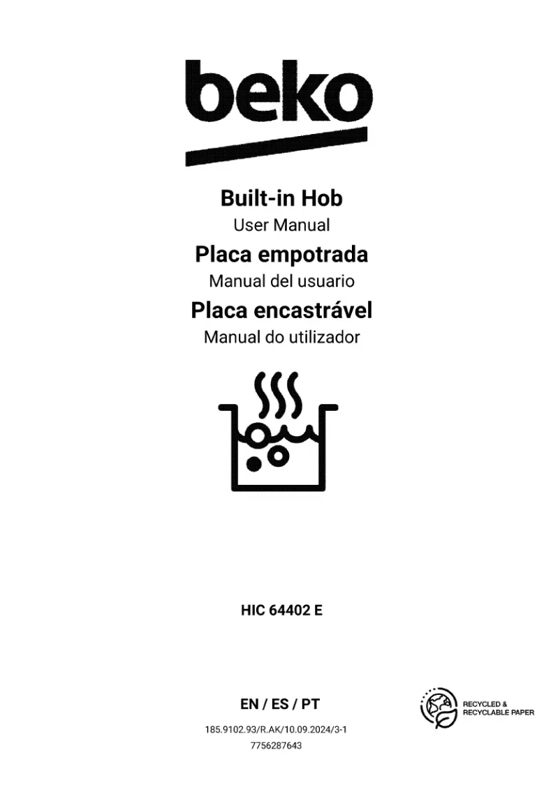 Imagen de la primera página del manual del dispositivo HIC 64402 E