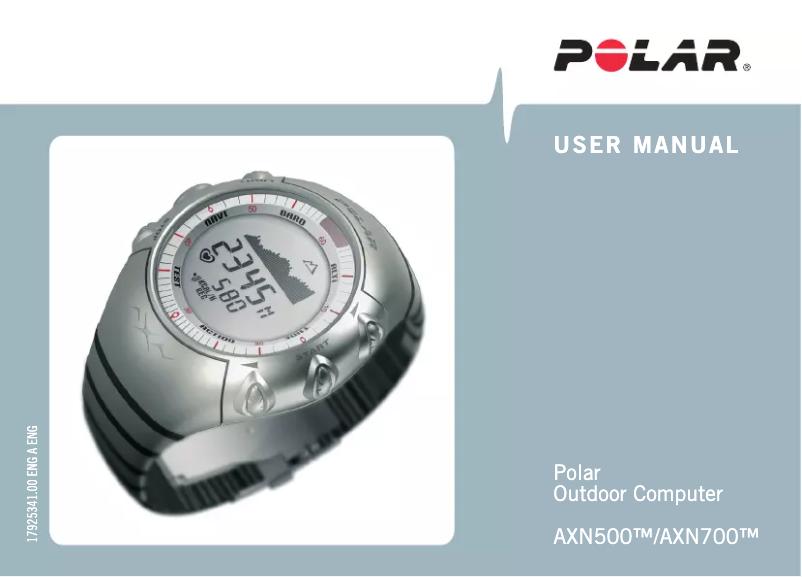 Página nº 1 - Manual de usuario Polar AXN700