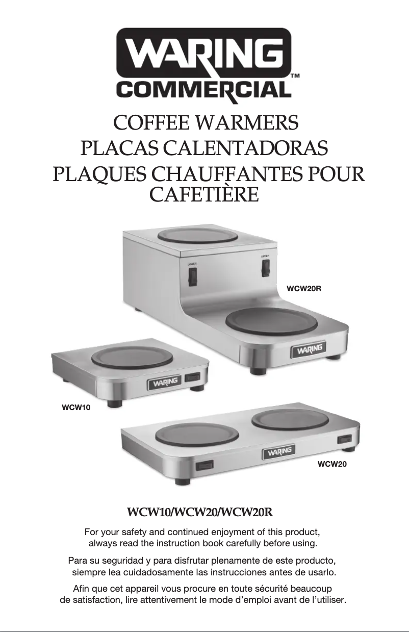 Página 1 del manual Manual de usuario Waring Commercial WCW10