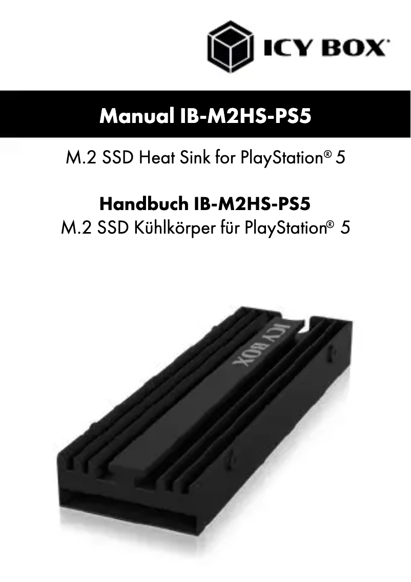 Página nº 1 - Manual de usuario Icy Box IB-M2HS-PS5