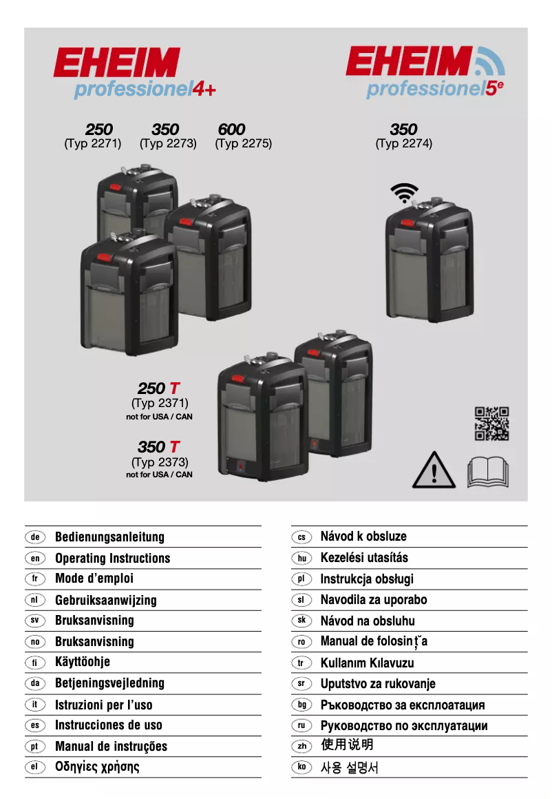 Página 1 del manual Manual de usuario Eheim Professionel 4+ 250T