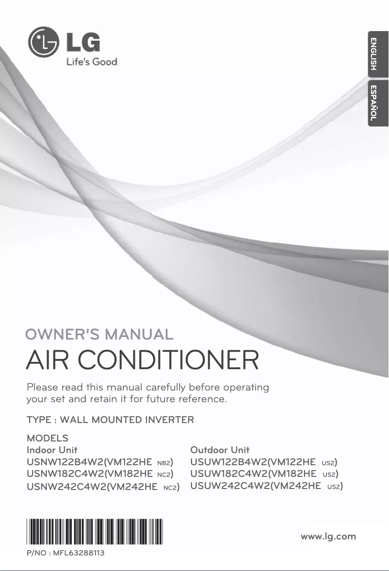 Página 1 del manual Manual de usuario LG VM122HE