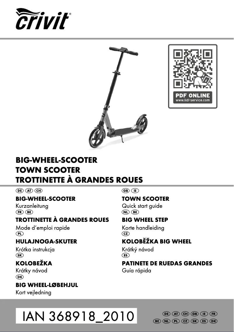 Imagen de la primera página del manual del dispositivo IAN 368918