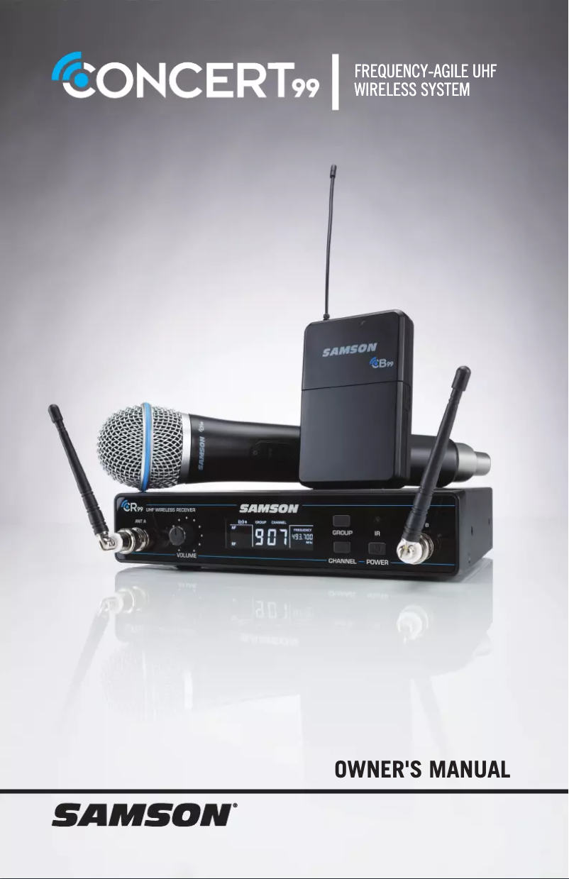 Imagen de la primera página del manual del dispositivo Concert 99