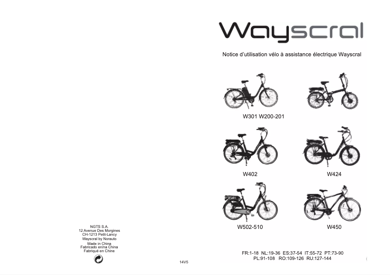Página nº 1 - Manual de usuario Wayscral W450