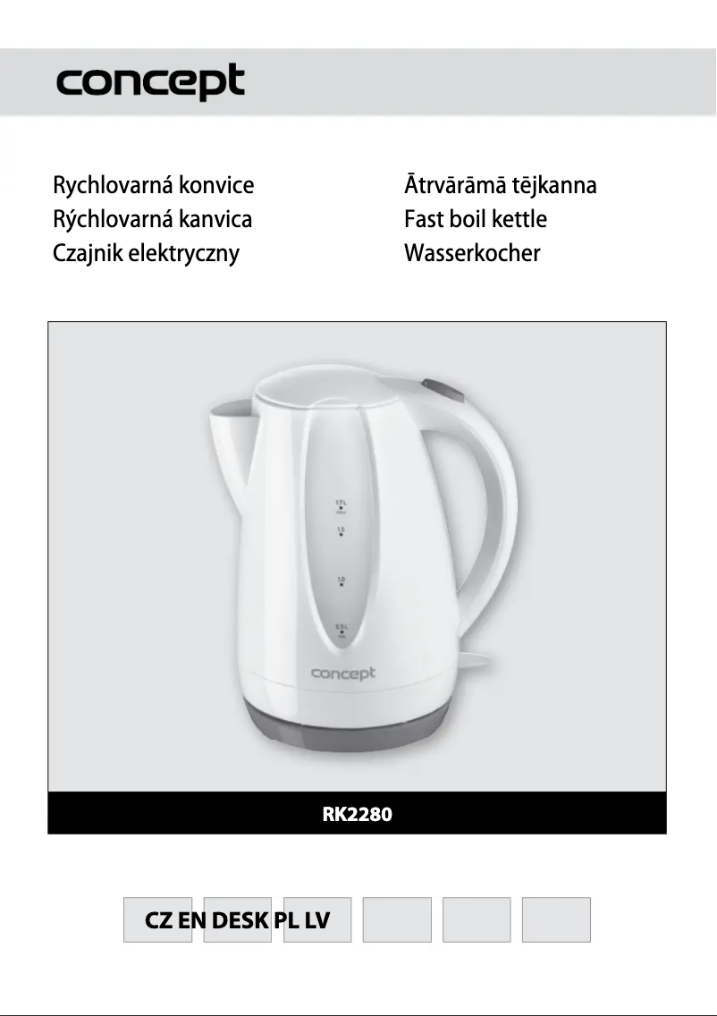 Página 1 del manual Manual de usuario Concept RK-2280