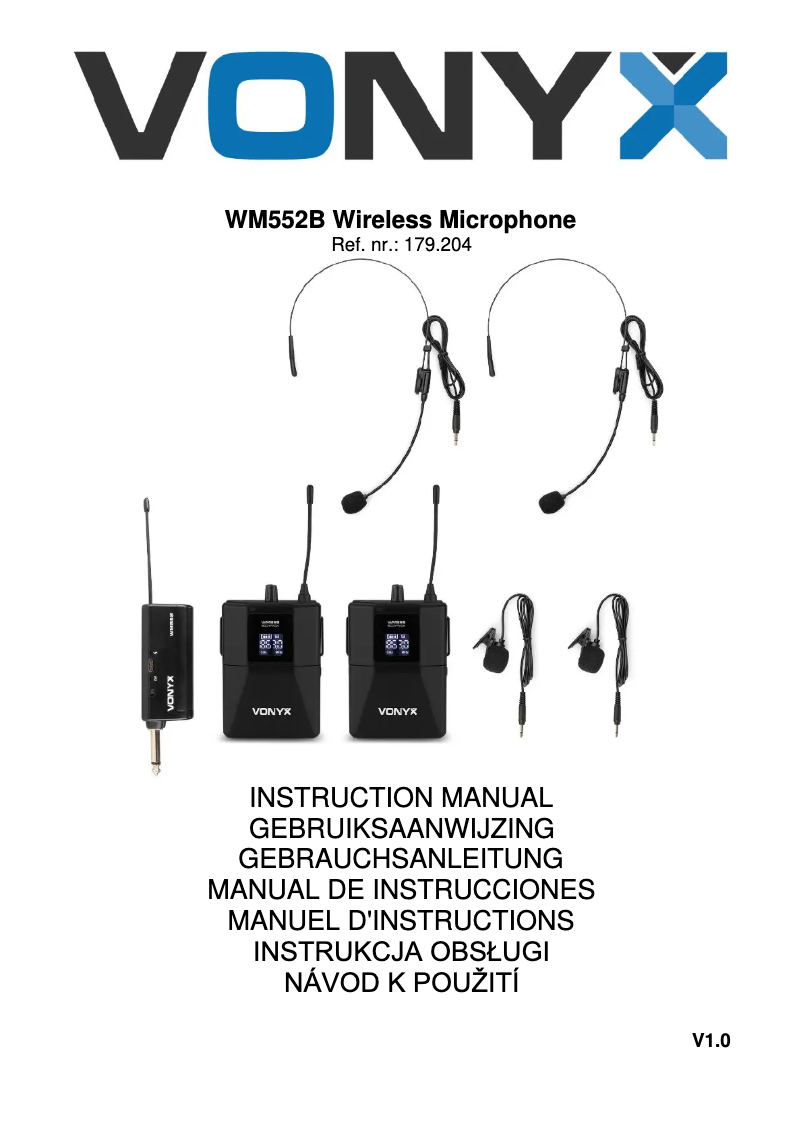 Imagen de la primera página del manual del dispositivo WM552B