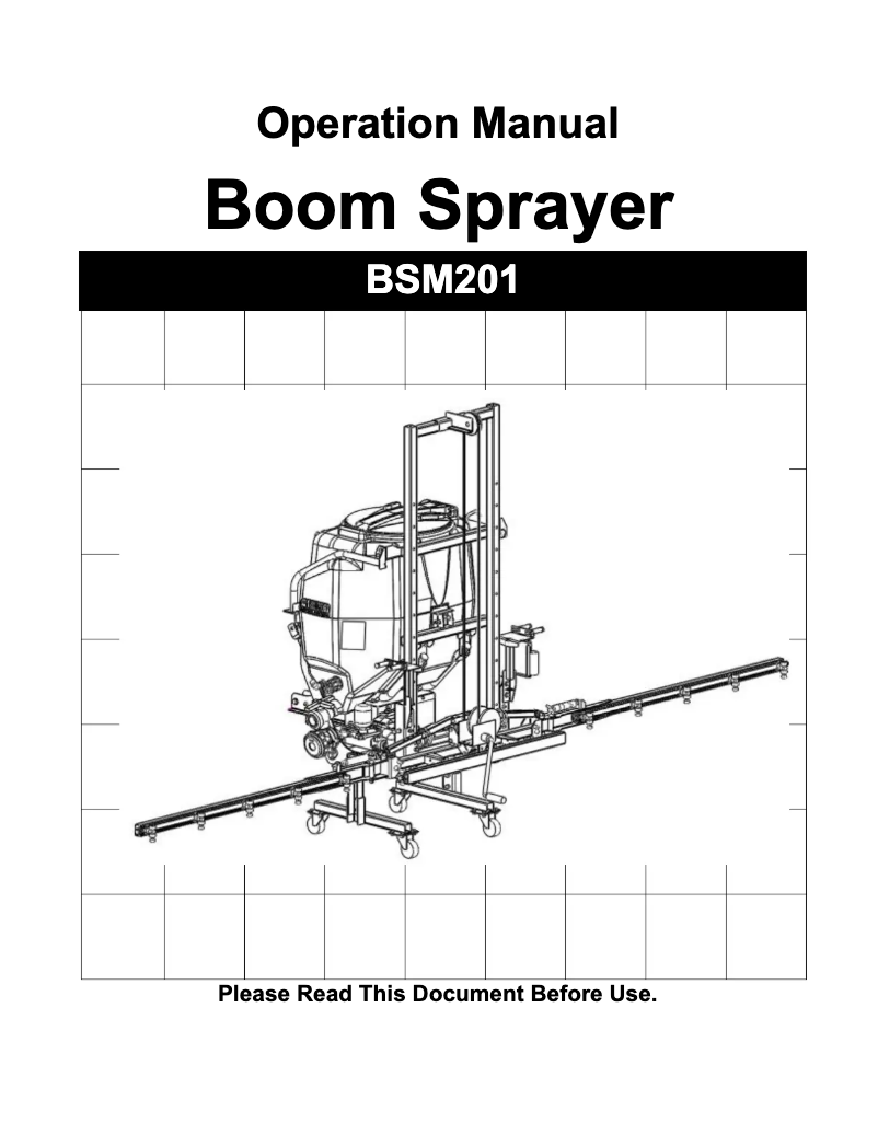 Imagen de la primera página del manual del dispositivo BSM201