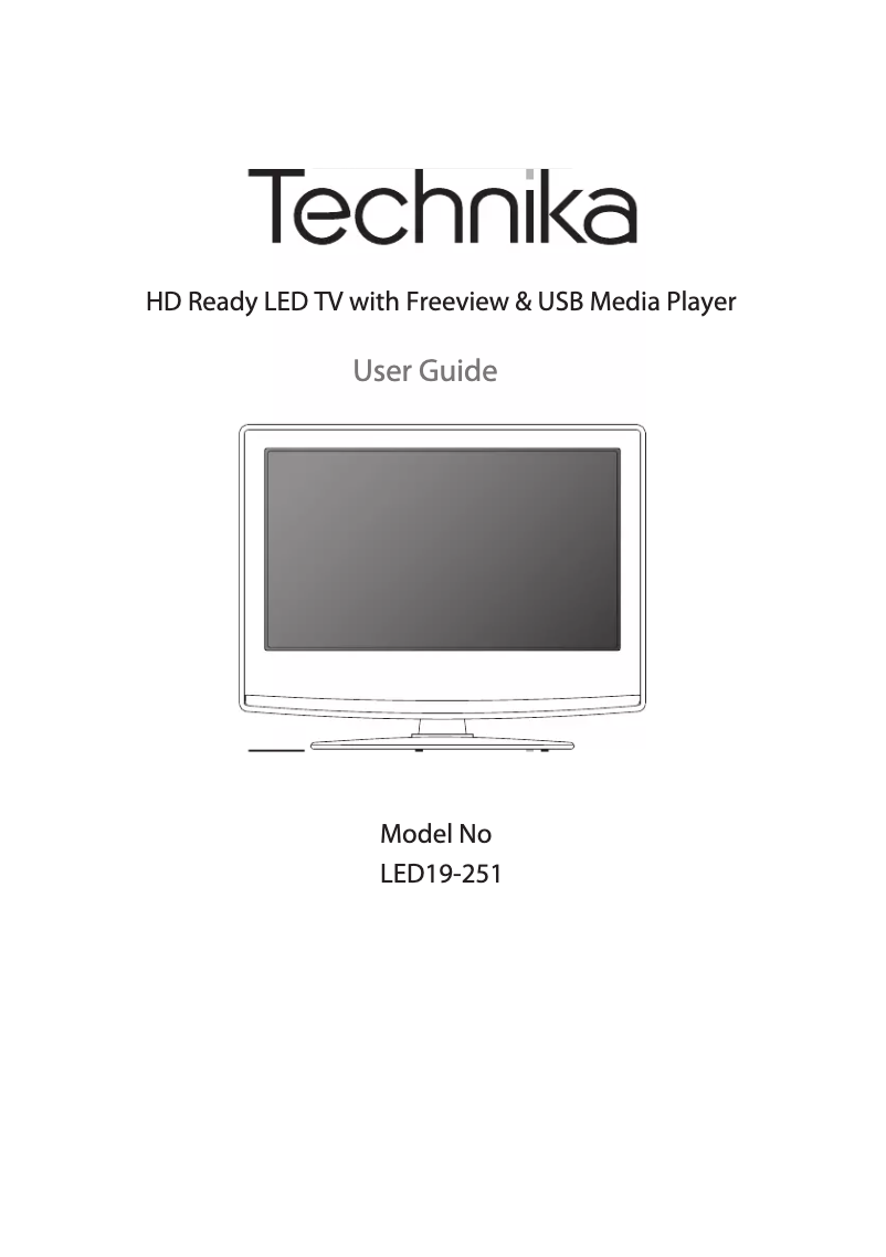 Página 1 del manual Manual de usuario Technika LED19-251