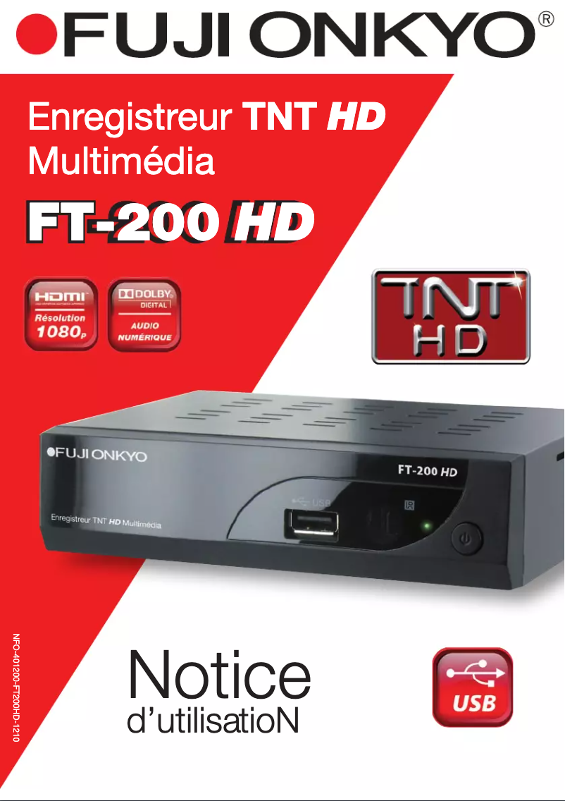Página 1 del manual Manual de usuario Fuji Onkyo FT-200 HD