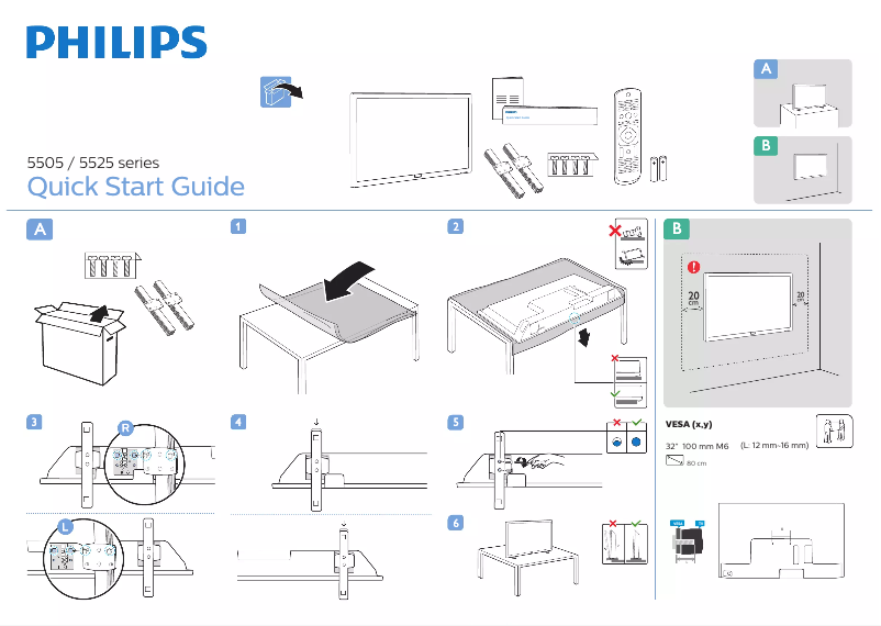 Página 1 del manual Guía de inicio rápido Philips 32PHT5525