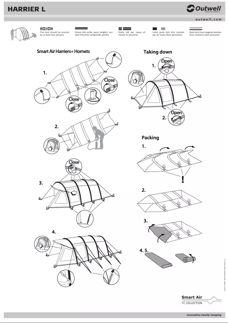 Imagen de la primera página del manual del dispositivo Harrier L Smart Air