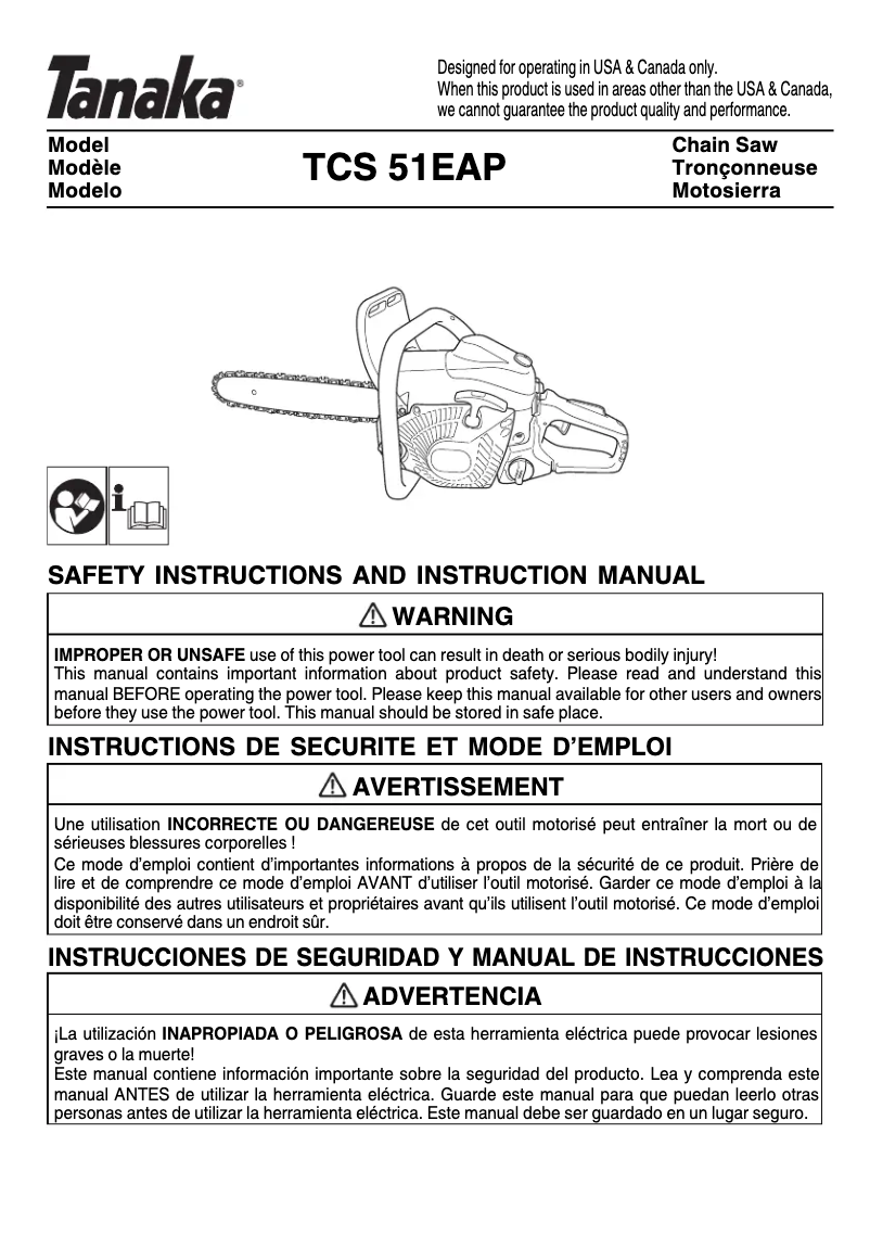 Imagen de la primera página del manual del dispositivo TCS51EAP