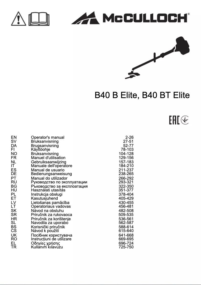 Imagen de la primera página del manual del dispositivo CS 35