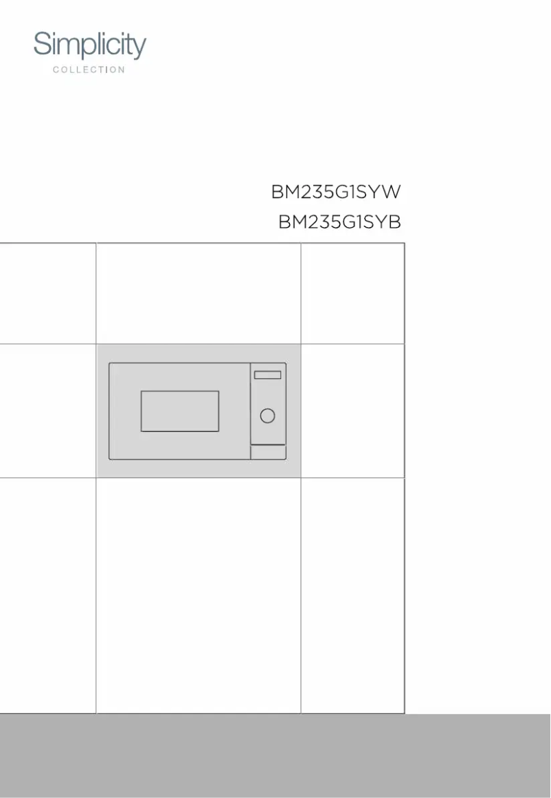 Imagen de la primera página del manual del dispositivo BM235G1SYW