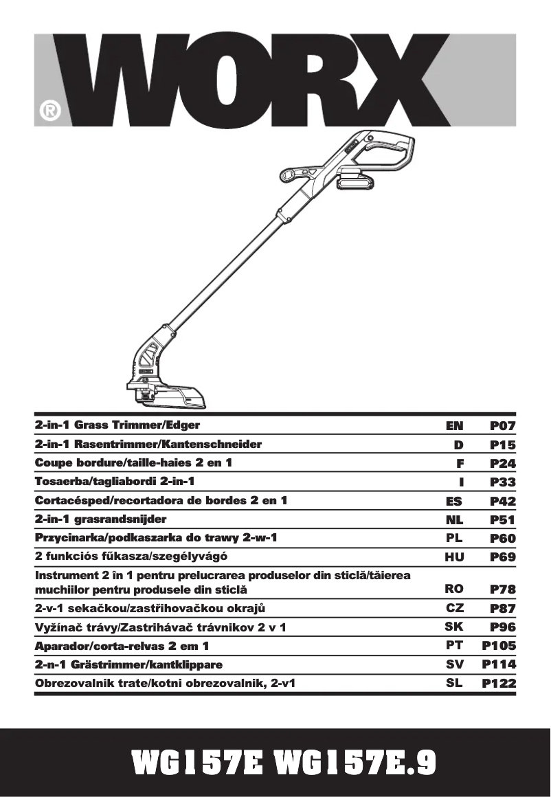 Página 1 del manual Manual de usuario Worx WG157E.9