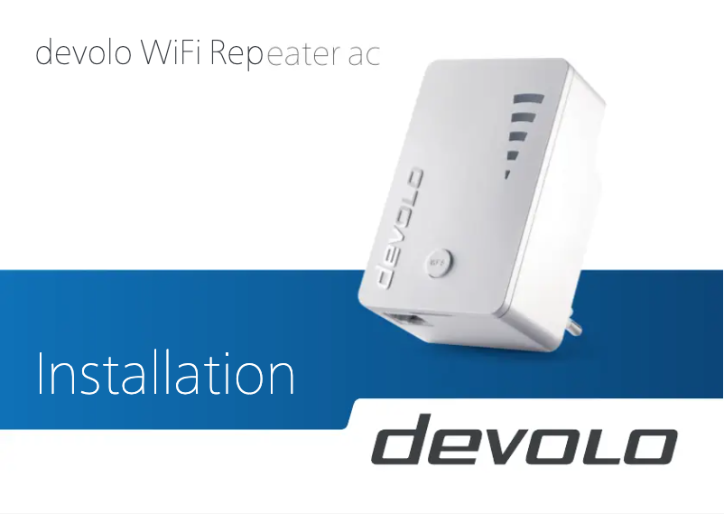 Página 1 del manual Guía de instalación Devolo Wifi-repeater AC