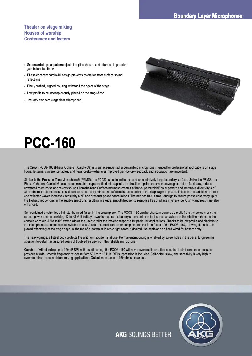 Imagen de la primera página del manual del dispositivo PCC160