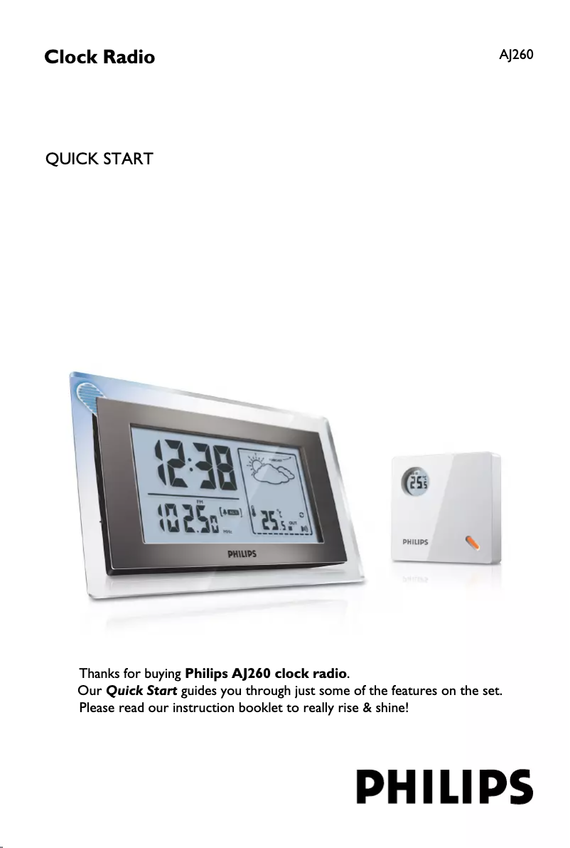 Imagen de la primera página del manual del dispositivo AJ260