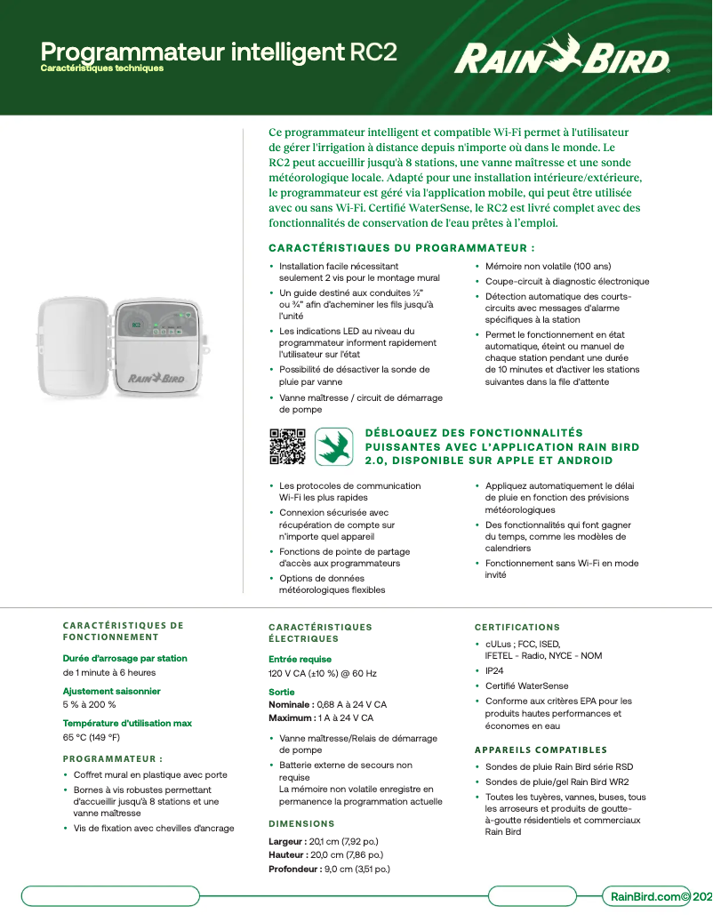 Imagen de la primera página del manual del dispositivo RC2