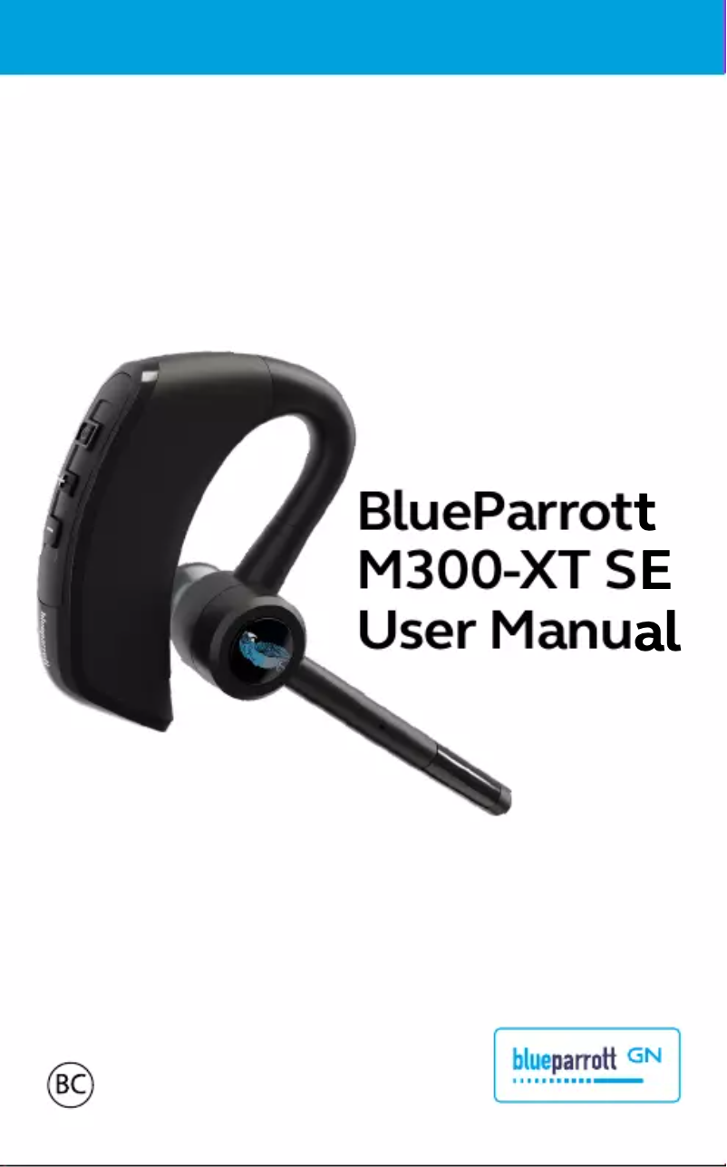 Página nº 1 - Manual de usuario BlueParrott M300-XT