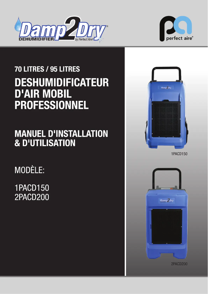 Imagen de la primera página del manual del dispositivo 1PACD150