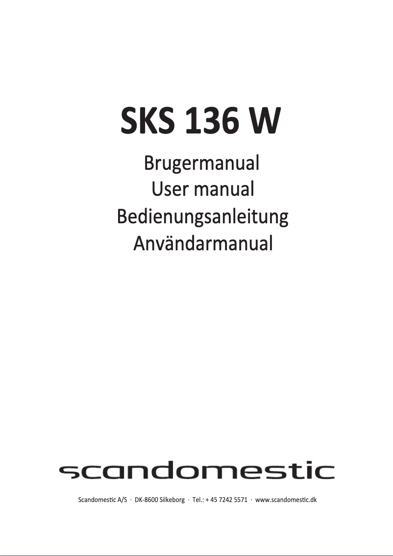 Imagen de la primera página del manual del dispositivo SKS 136 W