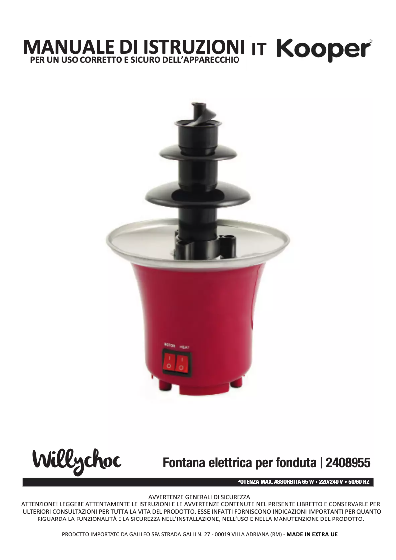 Página 1 del manual Manual de usuario Kooper 2408955