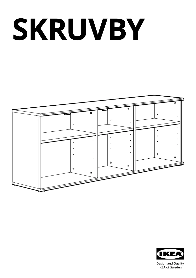 Página 1 del manual Manual de usuario Ikea SKRUVBY 905.088.53