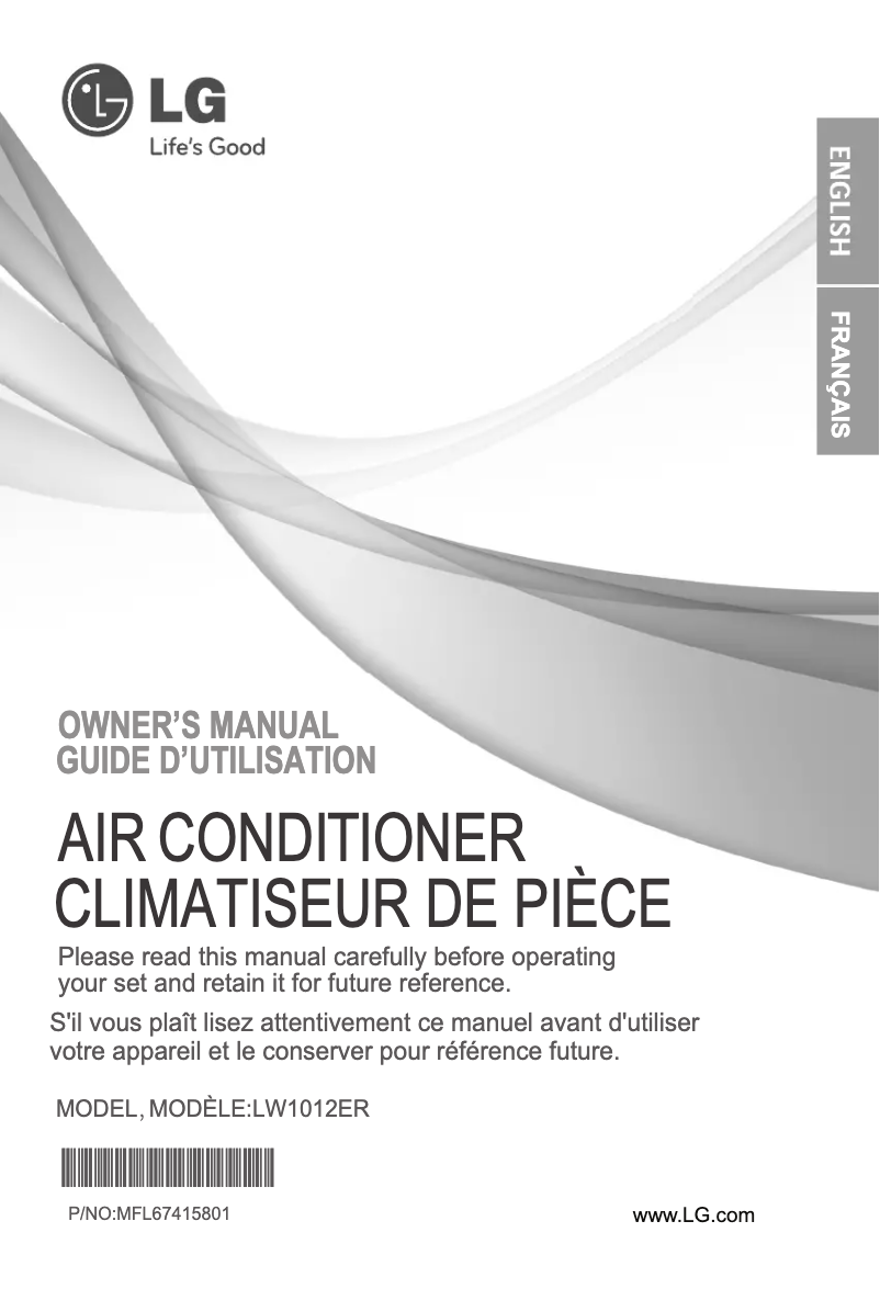 Página nº 1 - Manual de usuario LG LW1012ER