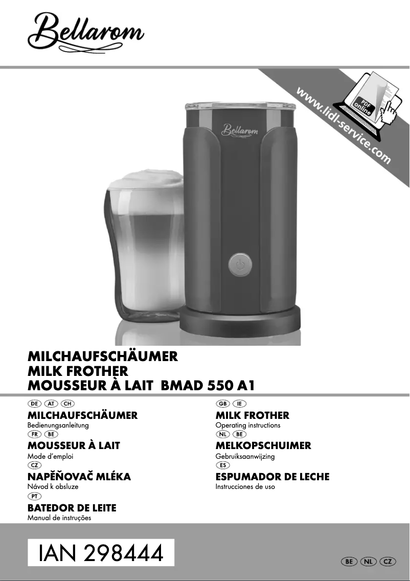 Página 1 del manual Manual de usuario Bellarom BMAD 550 A1