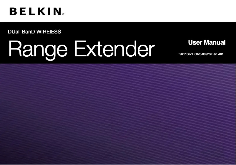 Imagen de la primera página del manual del dispositivo F9K1106