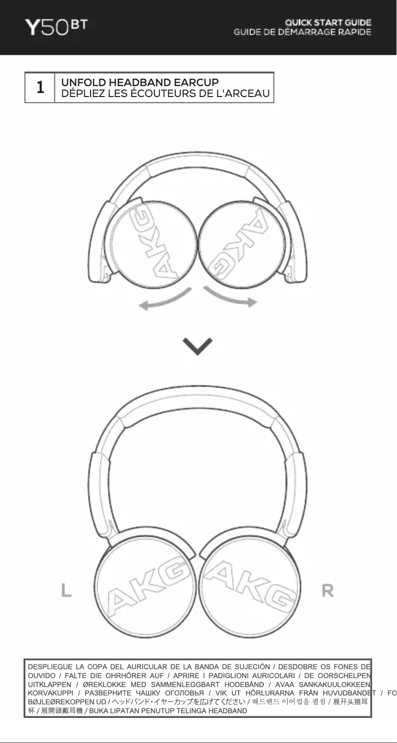 Imagen de la primera página del manual del dispositivo Y50BT