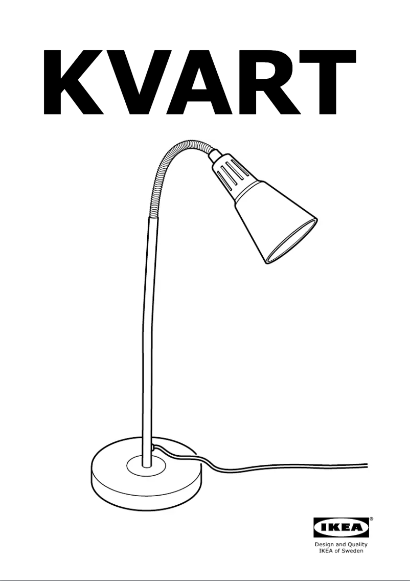 Página 1 del manual Instrucciones / montaje Ikea KVART