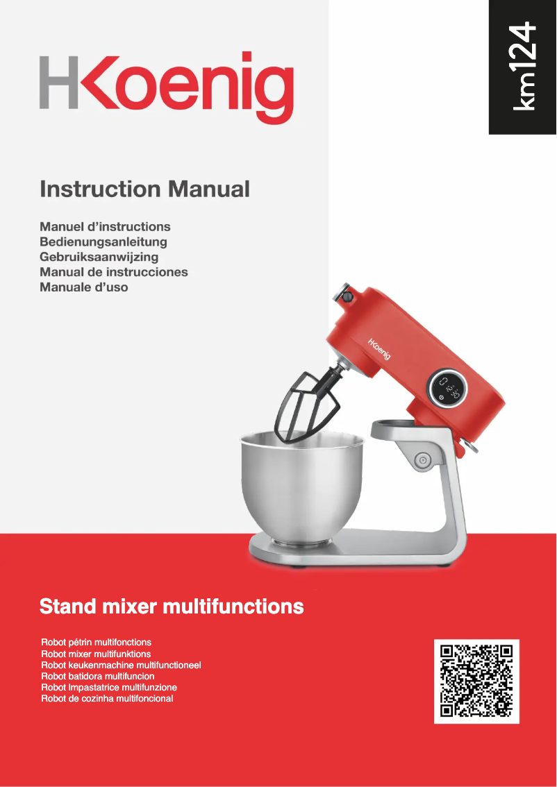 Imagen de la primera página del manual del dispositivo KM124