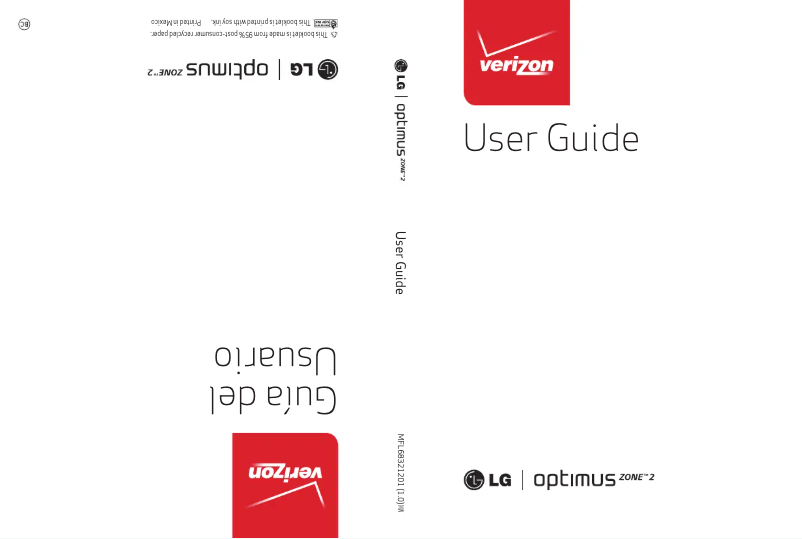Imagen de la primera página del manual del dispositivo Optimus Zone 2