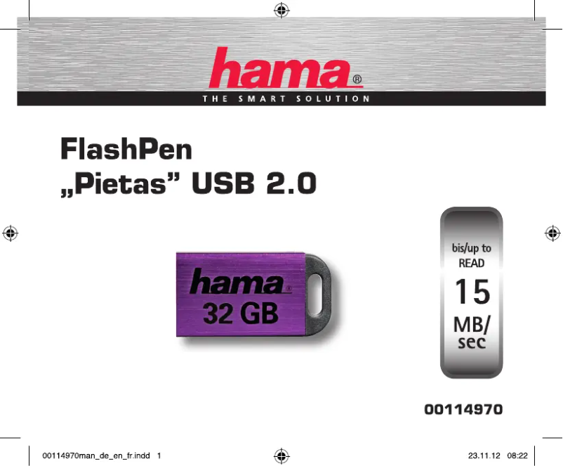 Página nº 1 - Manual de usuario Hama 32GB USB2.0