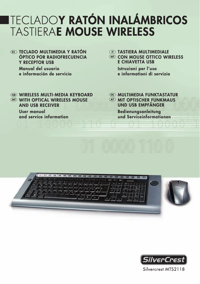 Imagen de la primera página del manual del dispositivo MTS 2118