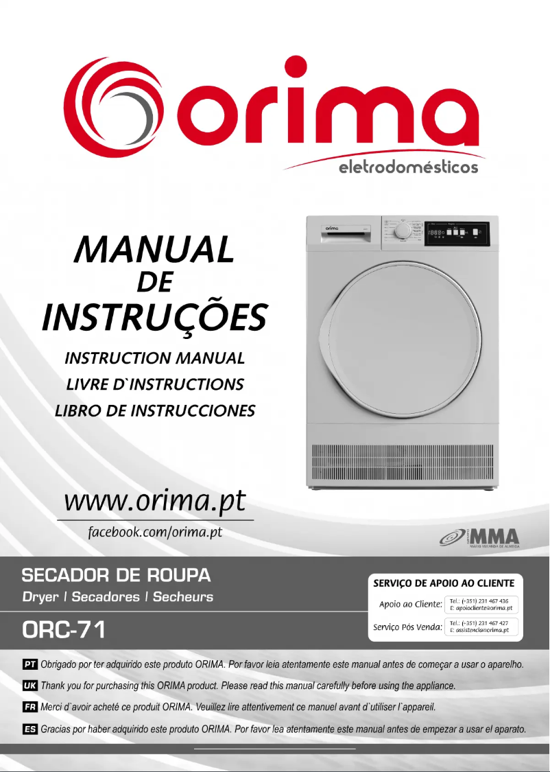 Página 1 del manual Manual de usuario Orima ORC-71