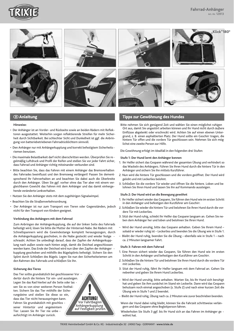 Página 1 del manual Manual de usuario Trixie 12813