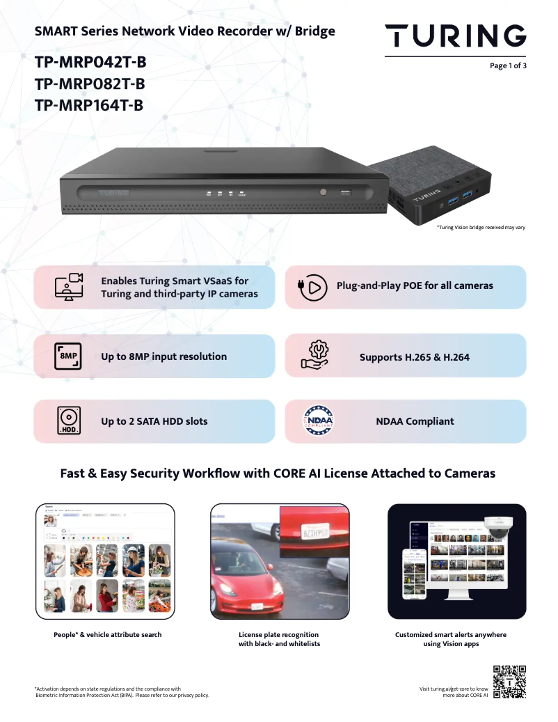 Imagen de la primera página del manual del dispositivo TRMRP082TB