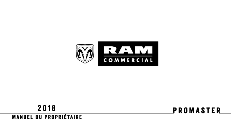 Página 1 del manual Manual de usuario RAM Promaster (2018)