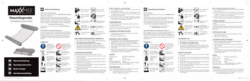 Página 1 del manual Manual de usuario Maxxmee 02710
