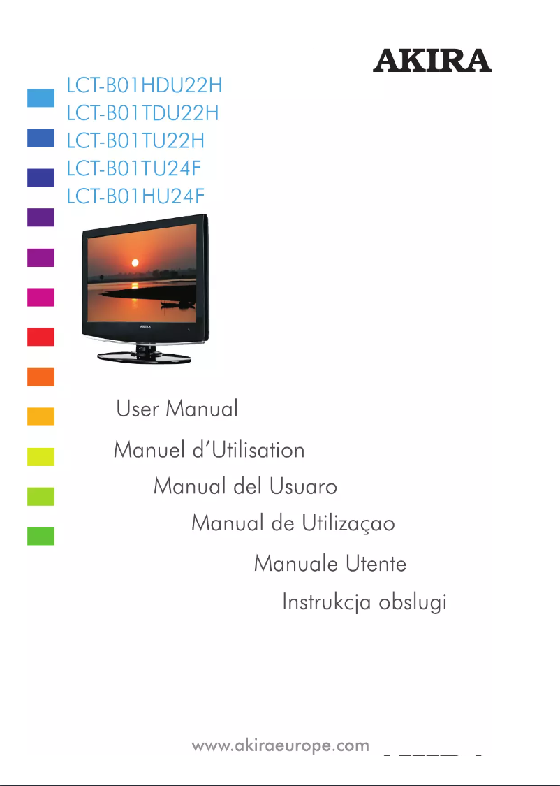 Imagen de la primera página del manual del dispositivo LCT-B01HU24F LCD TV