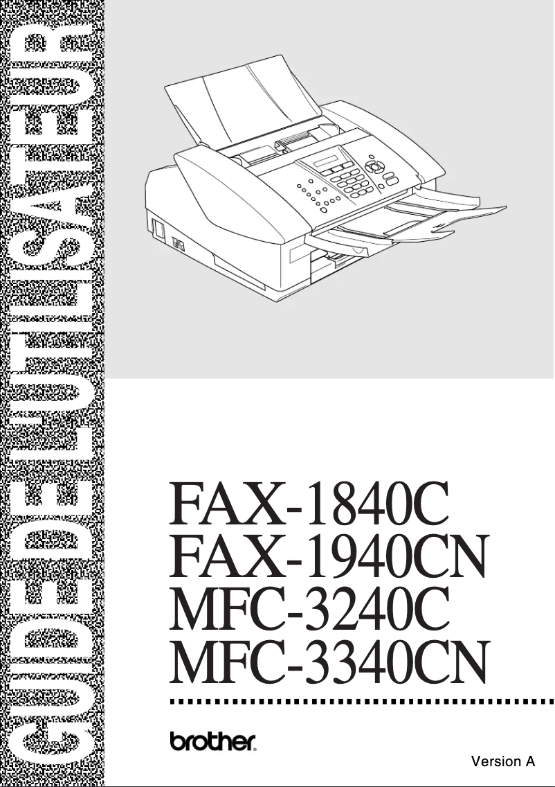 Imagen de la primera página del manual del dispositivo MFC-3340CN